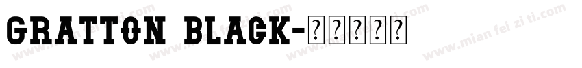 Gratton Black字体转换
